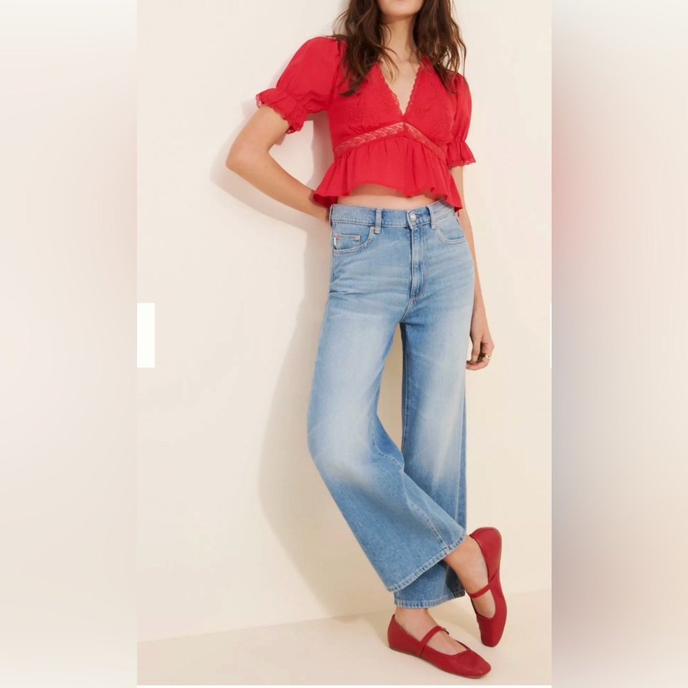 Never worn! - High Rise Ankle Wide Leg Denim DL 1961 Size:25